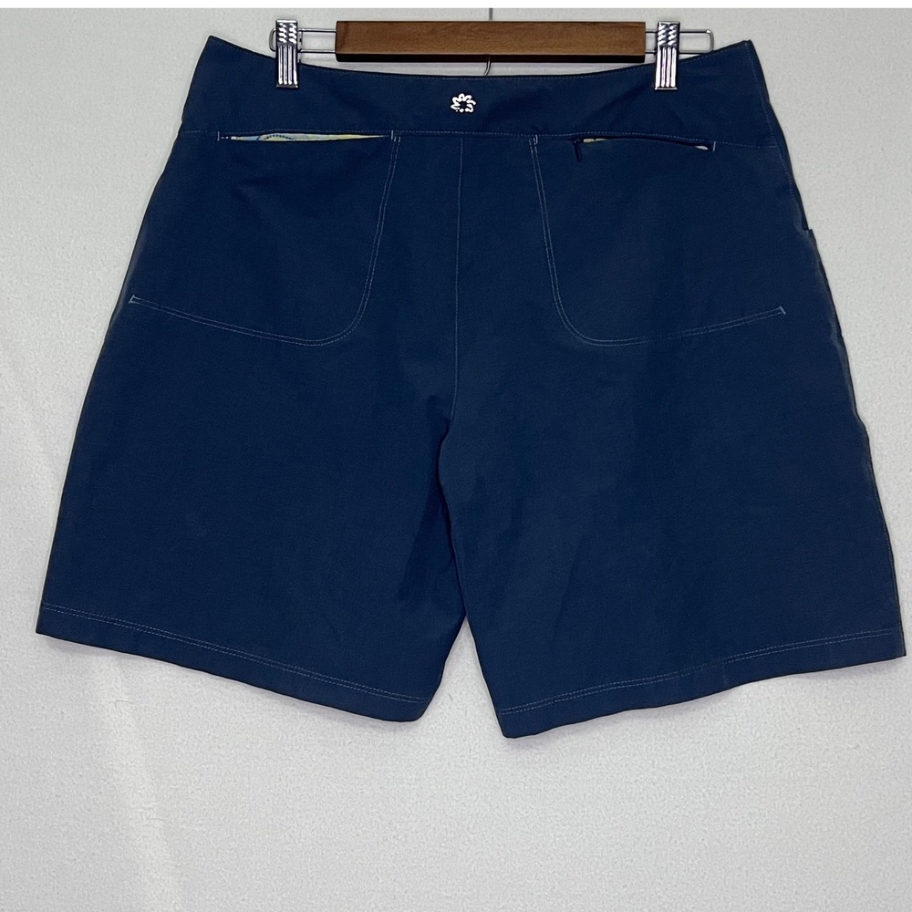Title Nine Clamber Hiking Shorts Womens 12 Blue Gray Nylon Stretch Gorpcore 7 in - Picture 9 of 9